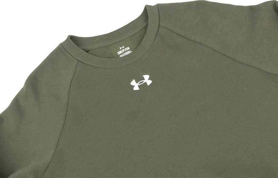 Vyriški „Under Armour Rival“ flisiniai marškinėliai, chaki spalvos, 1379755 390