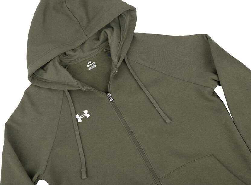 Vyriškas džemperis su gobtuvu Under Armour Rival Fleece, chaki