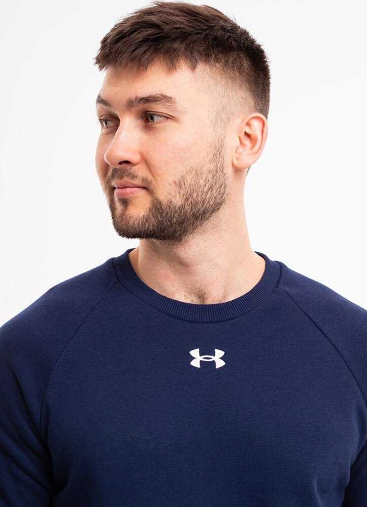 Vyriški „Under Armour Rival Fleece Crew“ megztiniai, tamsiai mėlyni, Mėlyna 1379755 410