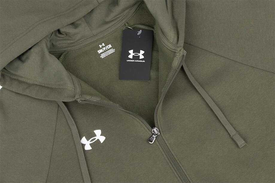 Vyriškas džemperis su gobtuvu Under Armour Rival Fleece, chaki