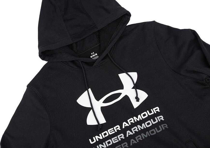 Vyriškas džemperis su gobtuvu Under Armour Rival Terry Graphic, juodas
