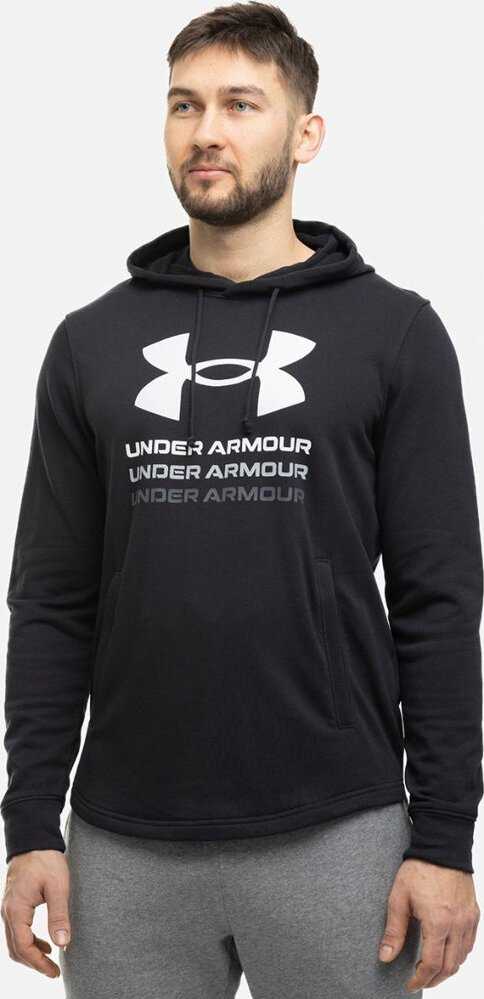 Vyriškas džemperis su gobtuvu Under Armour Rival Terry Graphic, juodas