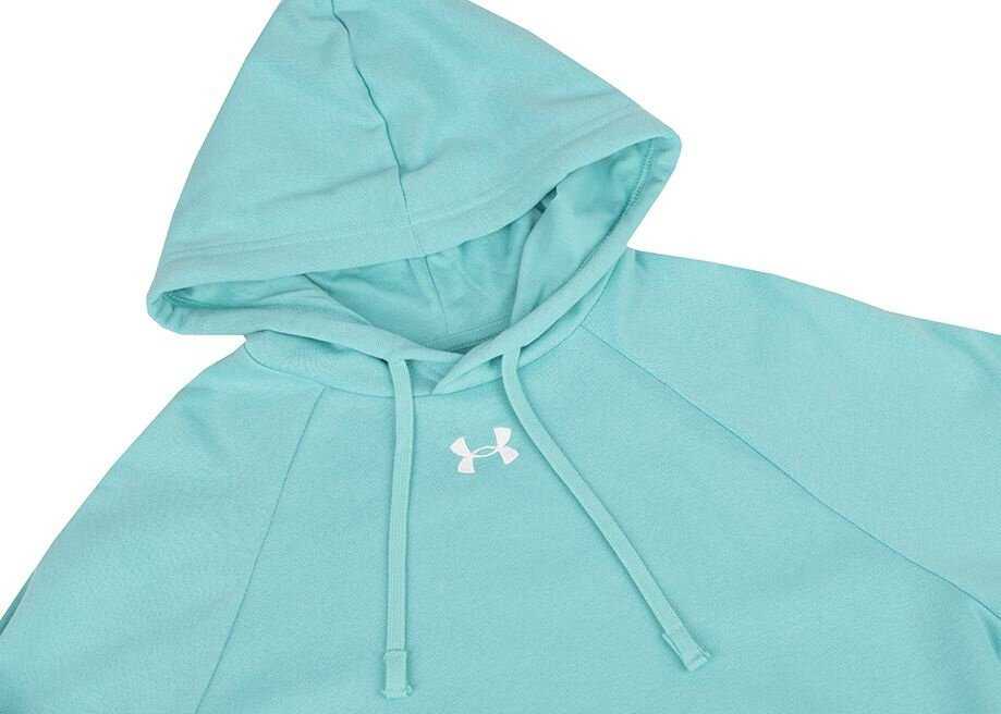 Vyriškas džemperis su gobtuvu Under Armour Rival Fleece, mėtų spalvos