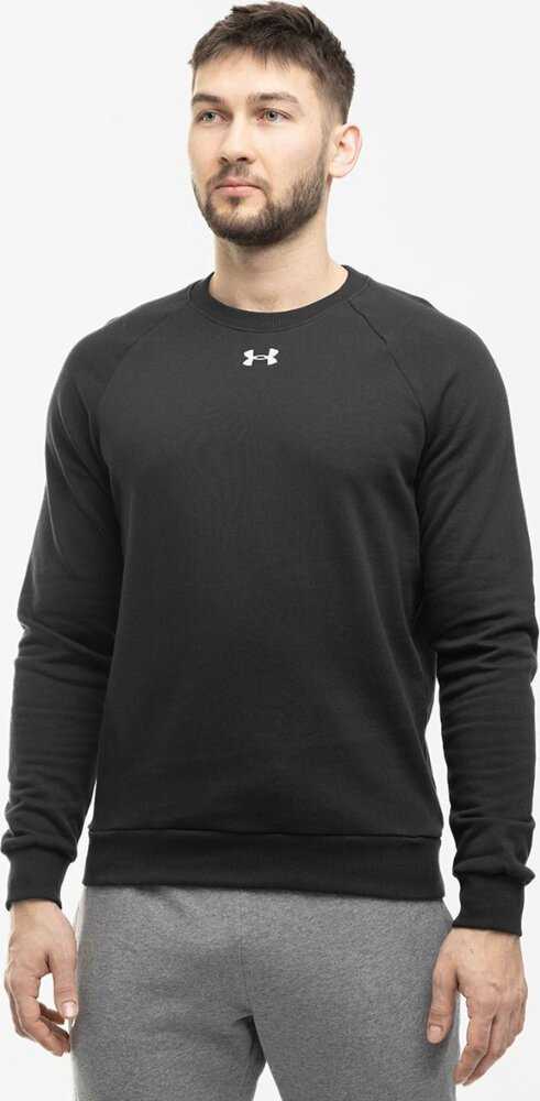 UAR Under Armour vyriškas „Rival Fleece Crew“ megztinis, juodas 1379755 001