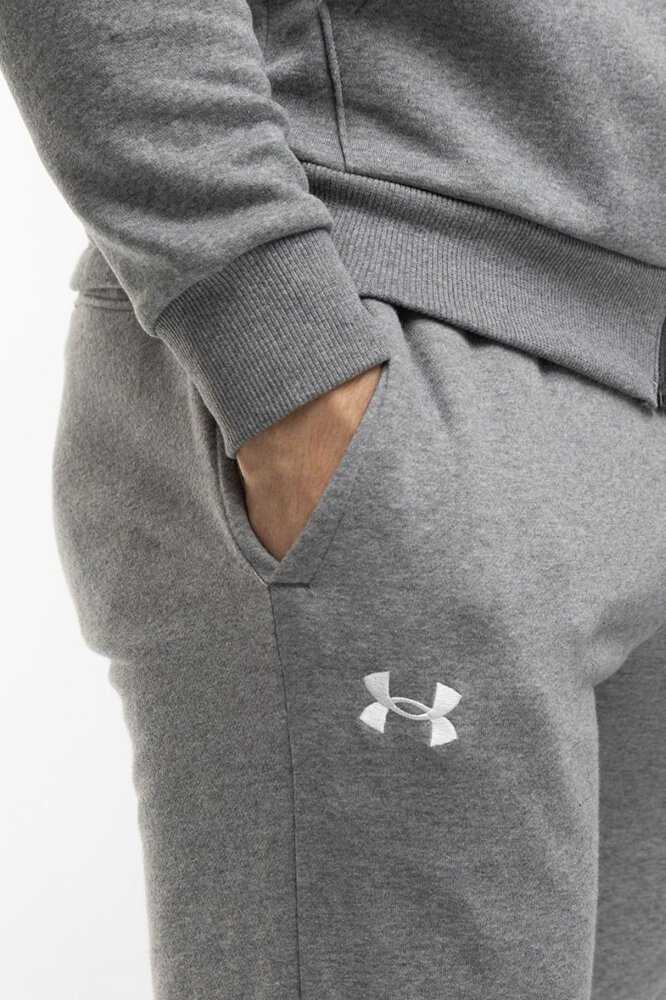 UAR Under Armour UA Rival Fleece Kištukinis Pilka Medvilnė, Poliesteris