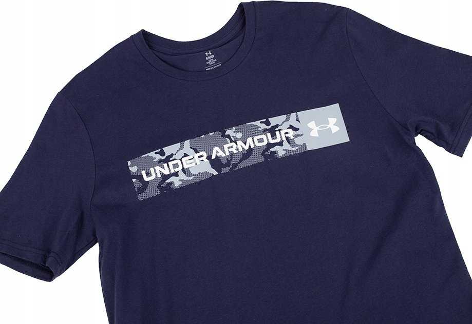 Vyriški marškinėliai Under Armour Camo Chest Stripe tamsiai mėlyna 1376830 410 (M)