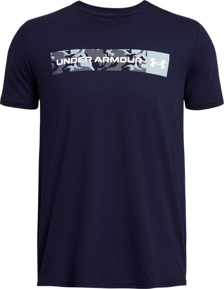 Vyriški marškinėliai Under Armour Camo Chest Stripe tamsiai mėlyna 1376830 410 (M)