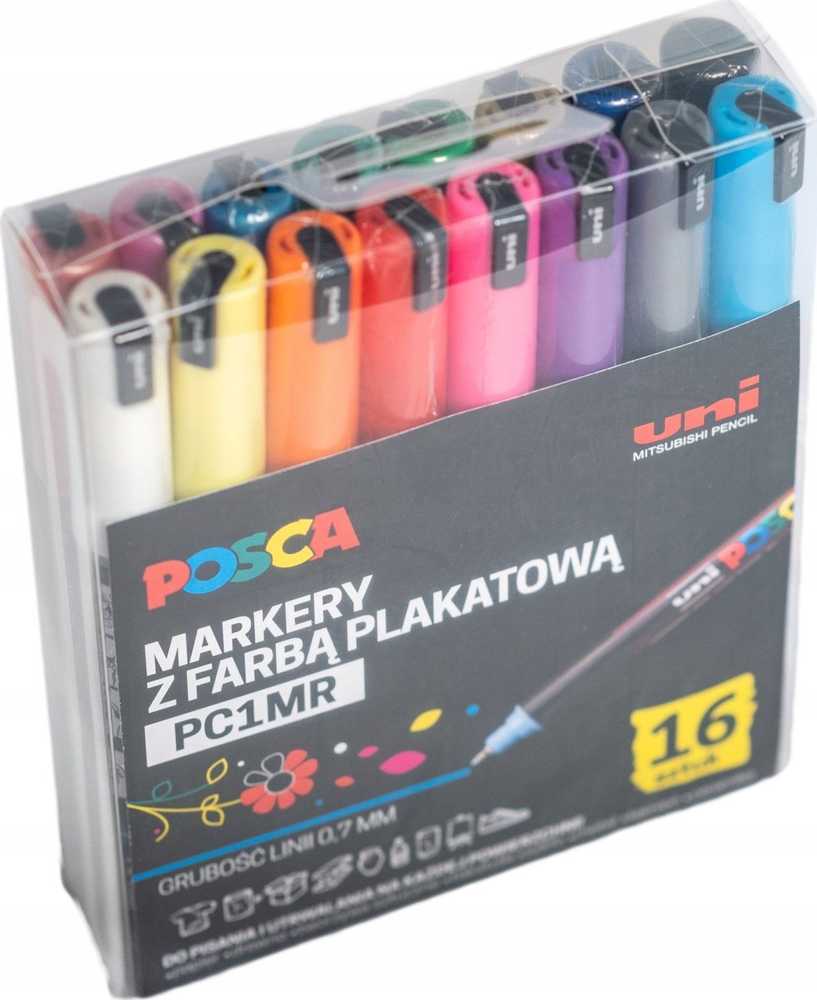 Uni Markerių rinkinys POSCA PC1MR, 16 vnt.
