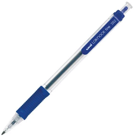 Uni Mitsubishi Pieštukas Tušinukas automatinis Uni SN-101 Laknock Fine, 0.7mm, mėlynas 1203-108