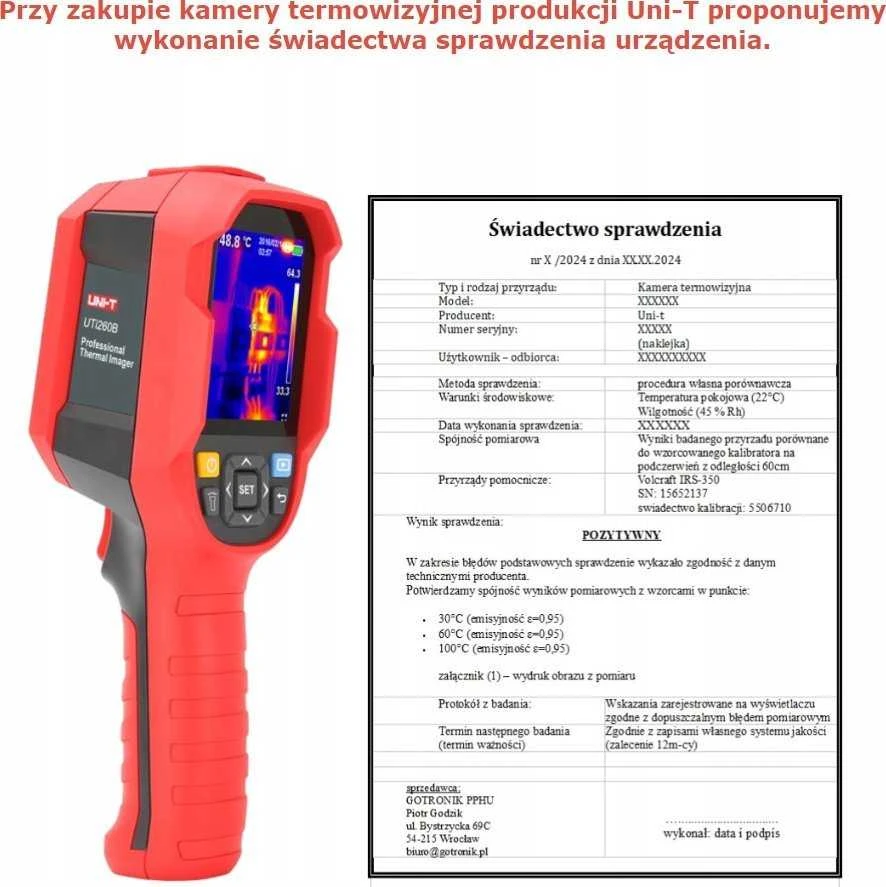 UIT Uni-T terminio vaizdo kamera UTi720M