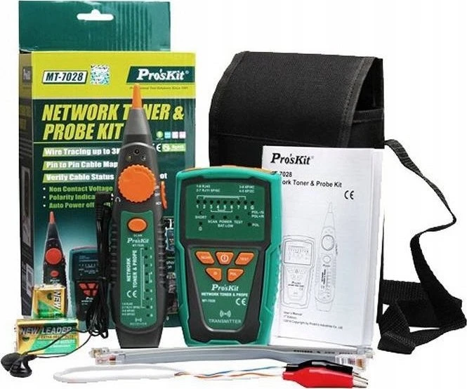 Uni-t Kompiuterinio tinklo kabelių testeris su zondu Pro'sKit