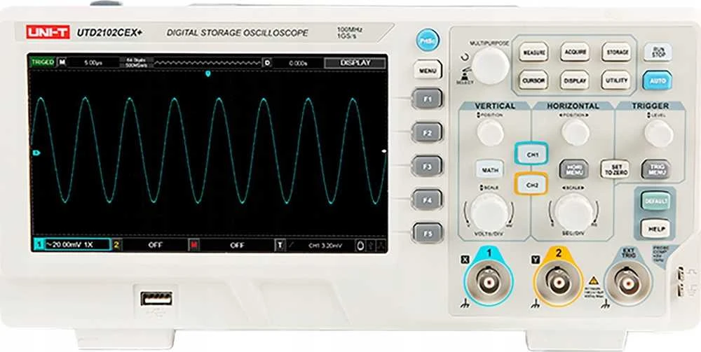 Oscyloskop Uni-T UTD2202CEX+ osciloskopas