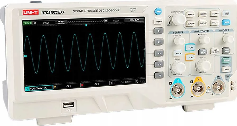 Oscyloskop Uni-T UTD2202CEX+ osciloskopas