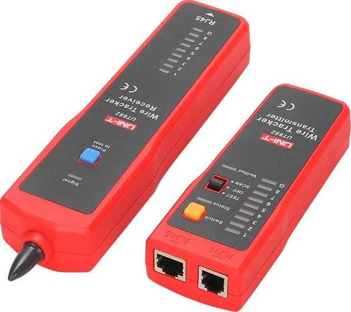 VIELOS PORŲ DETEKTORIUS SU KABELIŲ TESTERIU RJ-45 UT-682 UNI-T