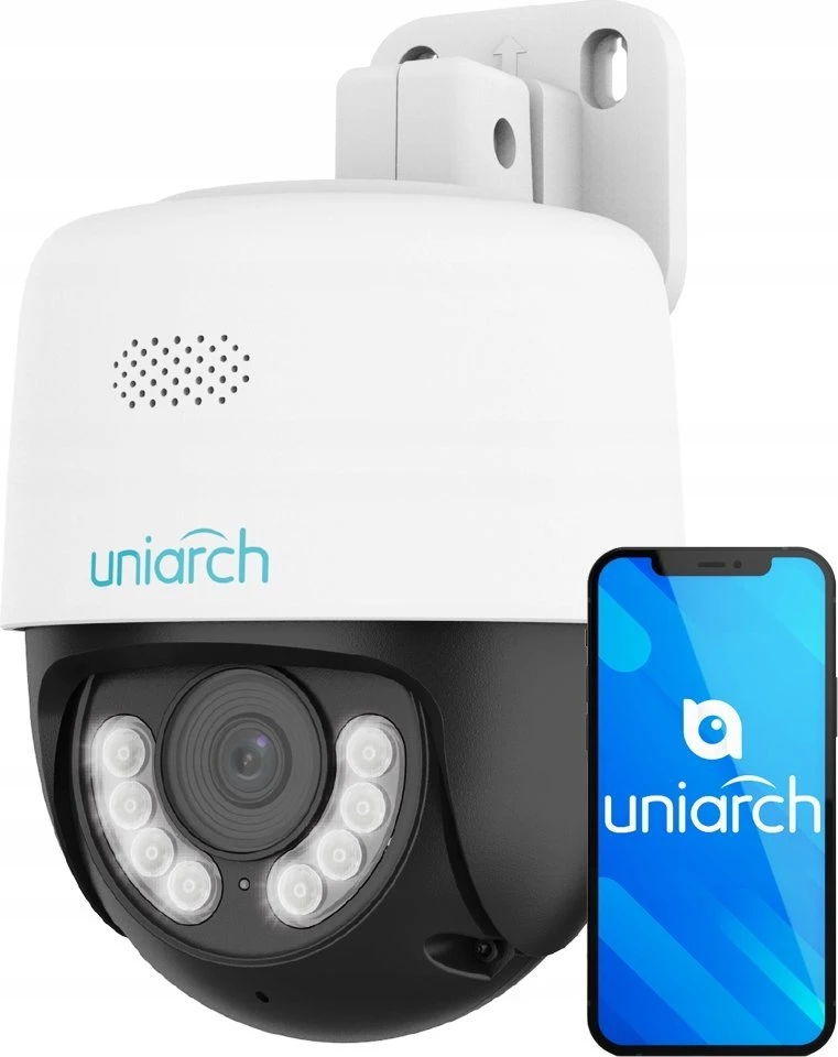 „Uniarch“ IP kamera „Uniarch IPC-P213-AF40KC“ pramoninė kamera su bokšteliu IP apsaugos kamera vidaus ir lauko 2304 x 1296 px lubos