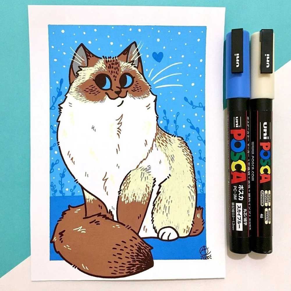 UNI-BALL POSCA PC-1MR marker 1 vnt. Końcówka cienka Violetinis