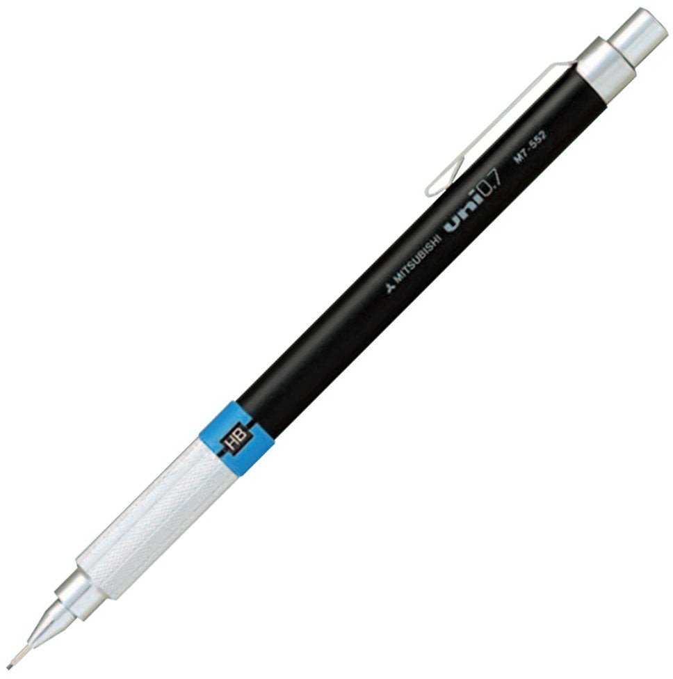 UNIBALL Uni Pieštukas 0,7mm M7-552 (lækker stiftblyant med metal greb,hårdhedsindikator, topviskelæder)