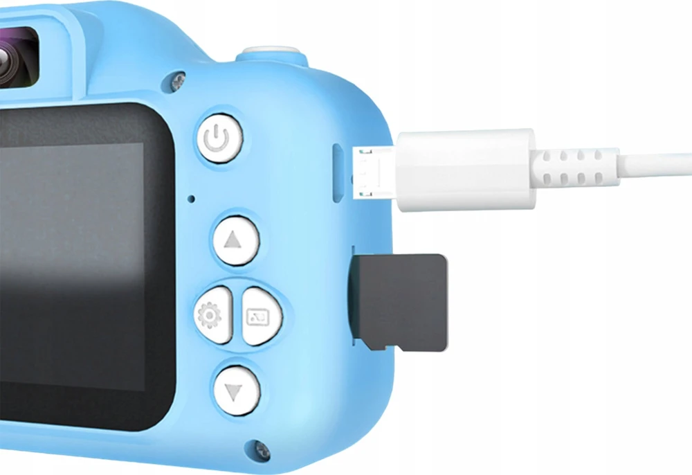 UNICORN SKAITMENINĖ FOTOKAMEROS + PAVADĖLIS + KABELAS + KORTELĖ 32GB