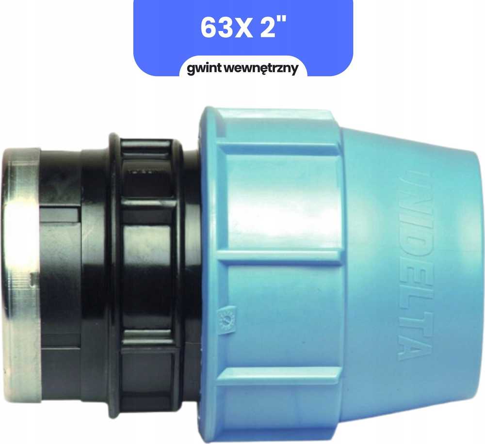 Unidelta Pereinamoji jungtis PE GW 63x2'' [1]