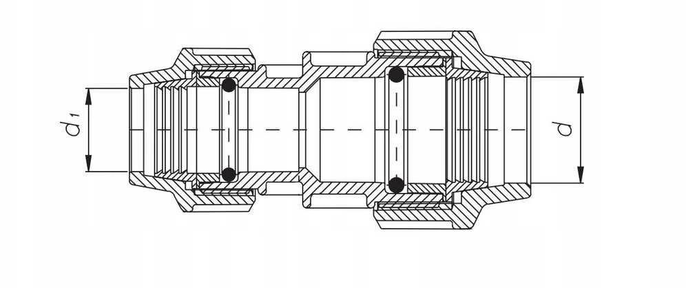 Unidelta Unidelta redukcinė mova PE 63x40 601162