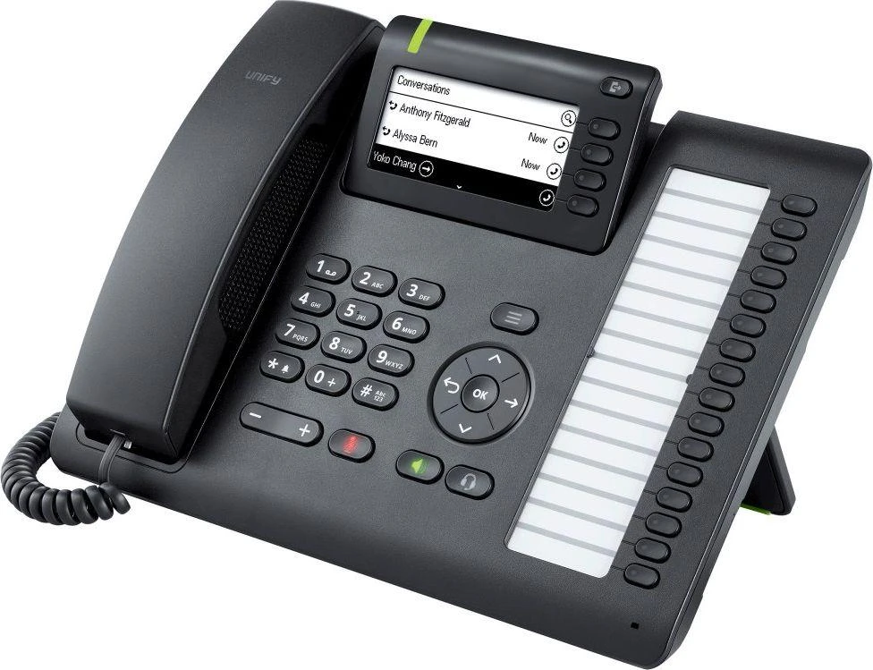 UNF Unify OpenScape CP400 IP telefonas Juoda