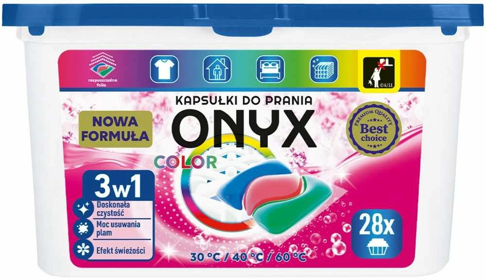 Unilever ONYX Color 3in1 plovimo kapsulės (28 plovimai)