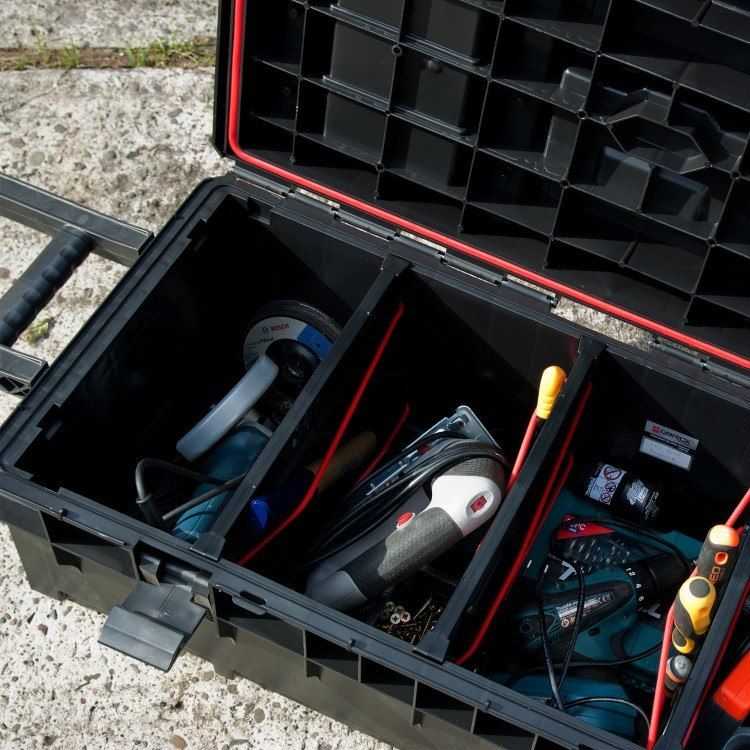Q-Brick Unimet Toolbox ant ratų One Longer Technik
