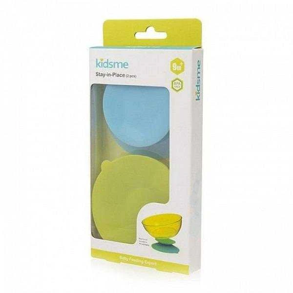 Uniq Unik Akcija! Stay-in-Place padėklas-laikiklis su prisiurbtukais lėkštėms, buteliukams ir puodeliams, 2 vnt. Lime&amp,Lavender 160494 LILA