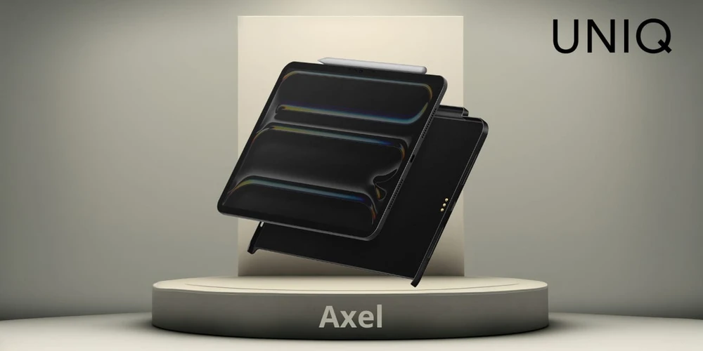 UNIQ Dėklas Axel Apple iPad Pro 11″ M4 juodos spalvos ebony