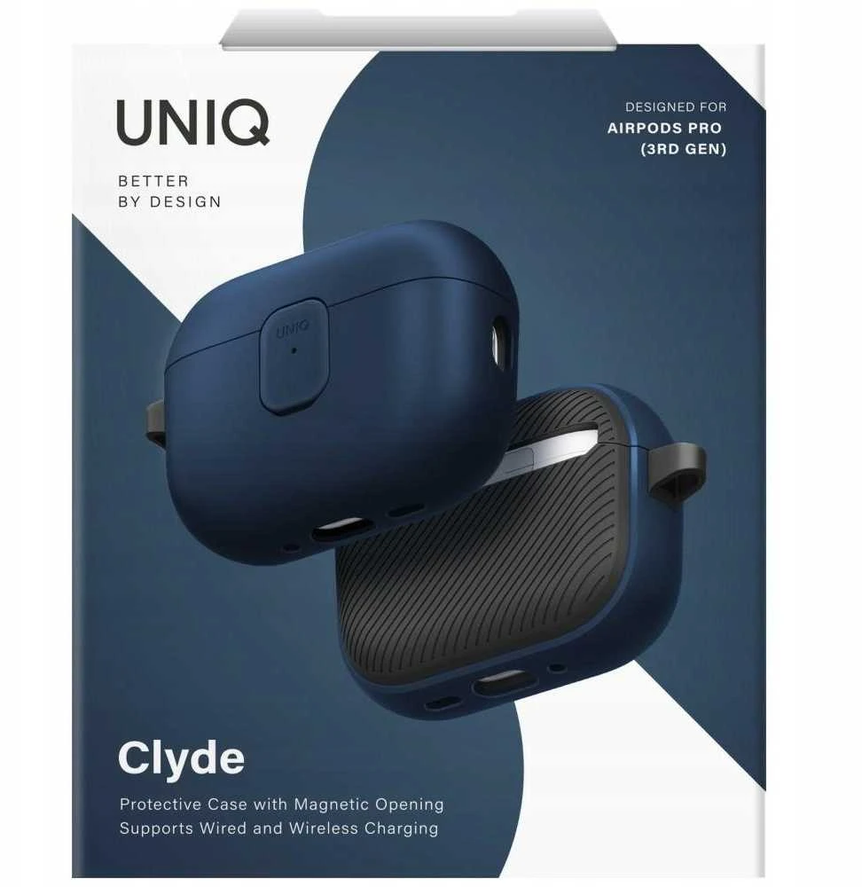 „Uniq Clyde“ dėklas, skirtas „AirPods Pro“ (3 kartos) – Mėlyna/pilkas