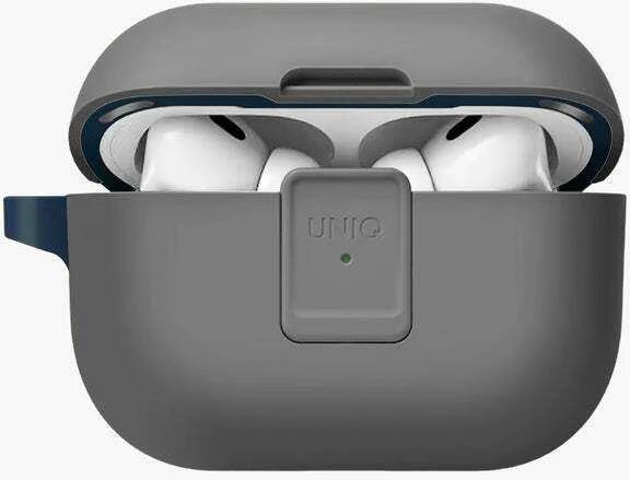 UNIQ Clyde Lock Dėklas AirPods Pro 2 (2022/2023) Chalk Pilkas-Marine Mėlyna