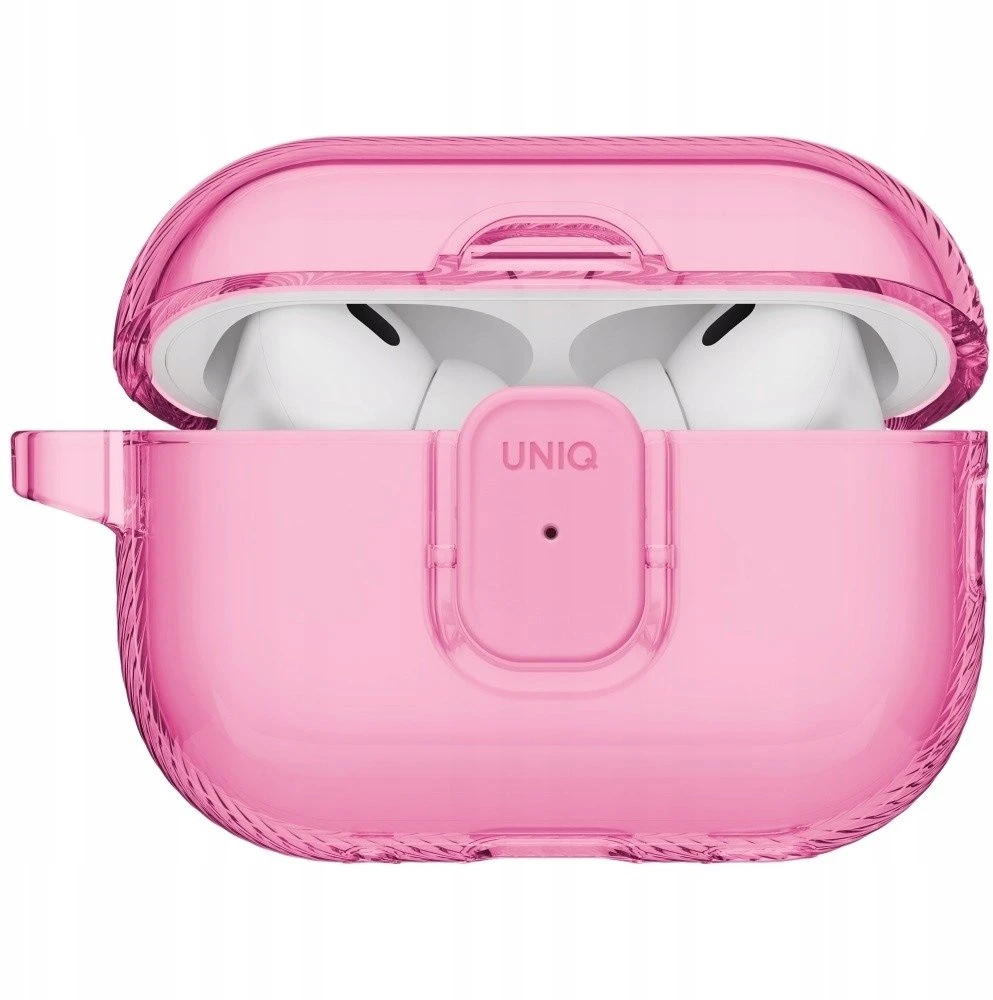 Dėklas Uniq Glase Pro Case for AirPods Pro 3 Lock Case - Transparent Rožinė