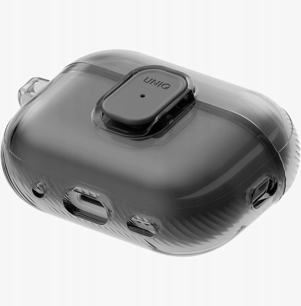 Dėklas Uniq Glase Pro Case for AirPods Pro 3 Lock Case - Transparent Juodas