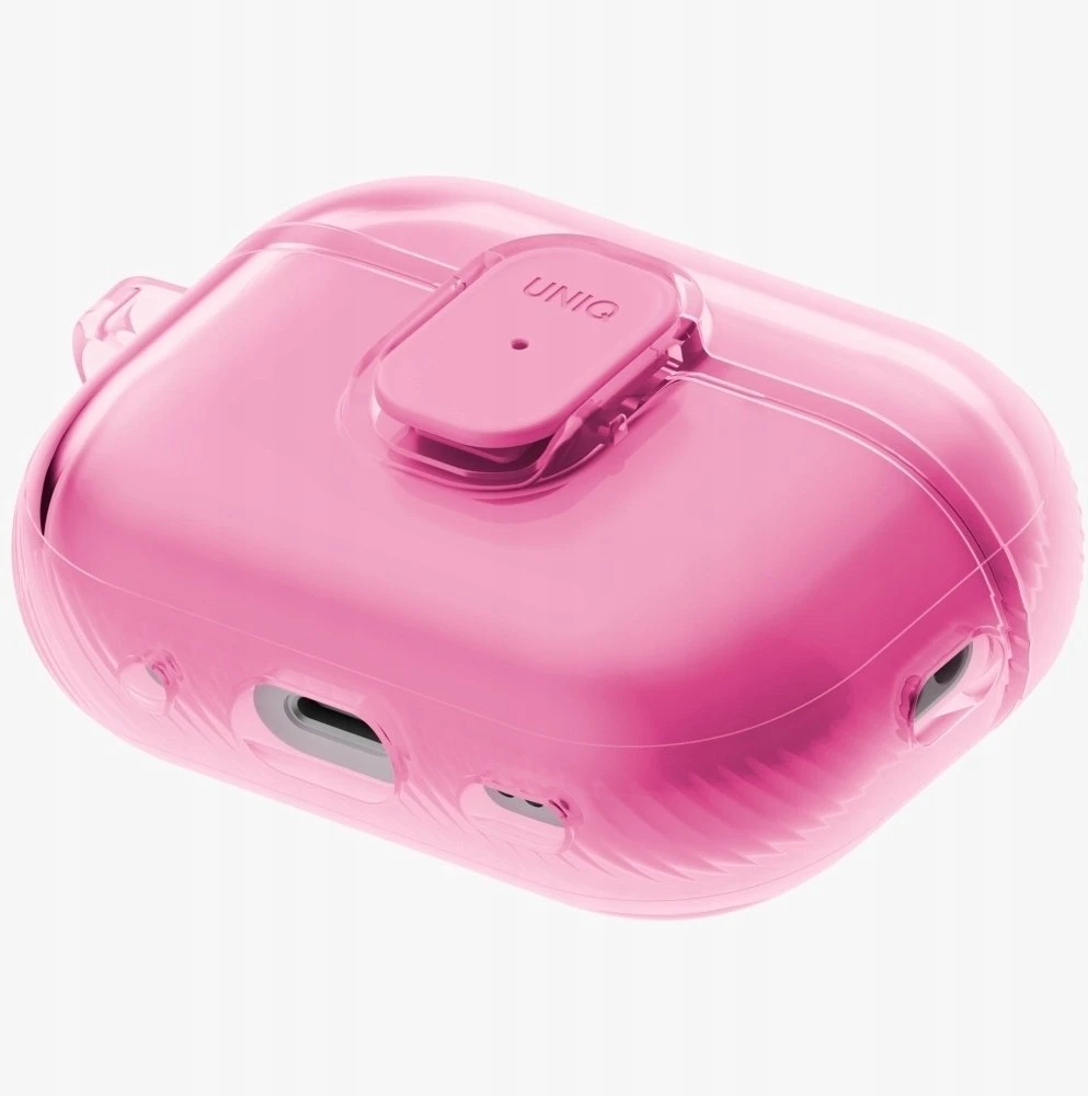 Dėklas Uniq Glase Pro Case for AirPods Pro 3 Lock Case - Transparent Rožinė