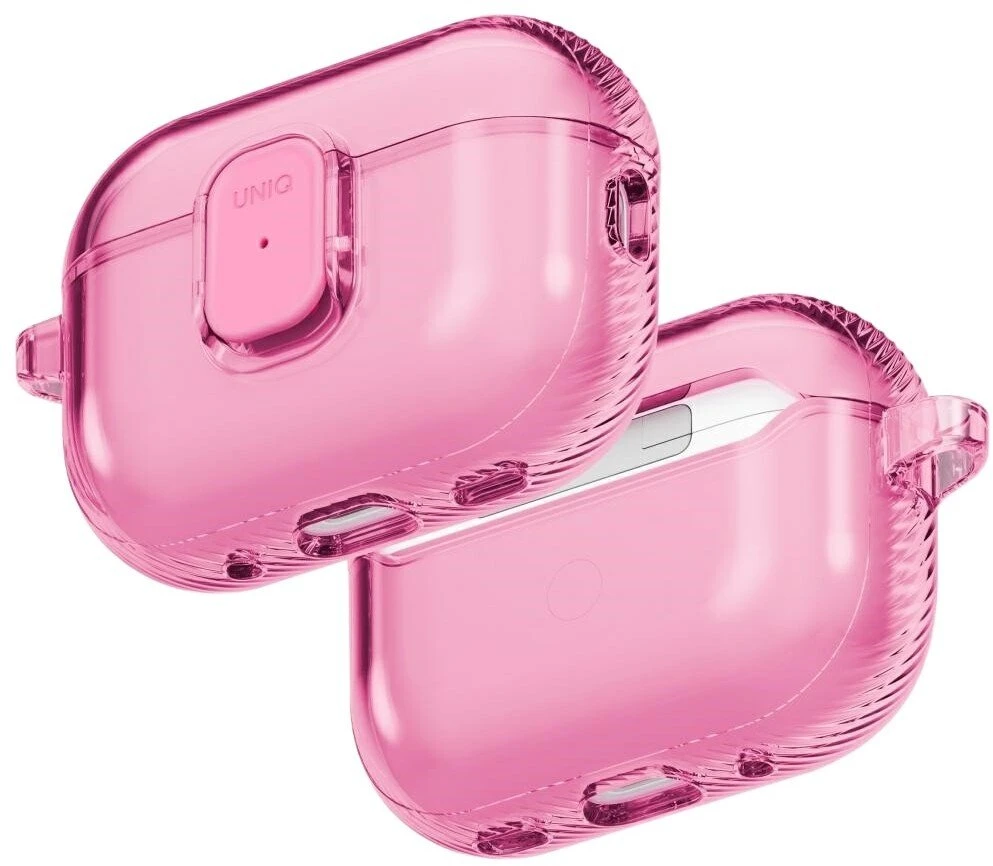 Dėklas Uniq Glase Pro Case for AirPods Pro 3 Lock Case - Transparent Rožinė