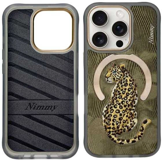 Dėklas Nimmy Magnetic Fantasy Animal MagSafe skirtas Apple iPhone 16 Pro aukso spalvos