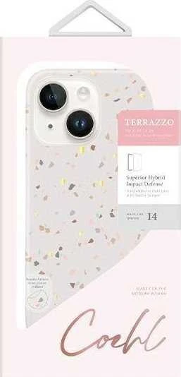 UNIQ Coehl Terrazzo Dėklas Apple iPhone 14 / 15 / 13 6,1" sandstone