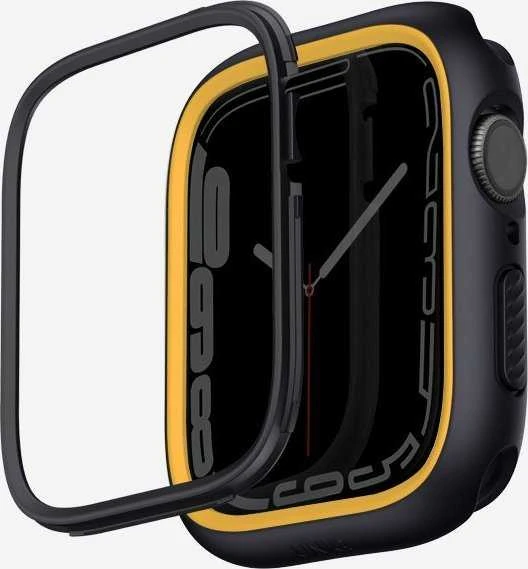 Uniq Išmaniojo laikrodžio Apple Watch 4/5/6/7/8/SE ekrano rėmelis, Juodos spalvos, 44/45mm