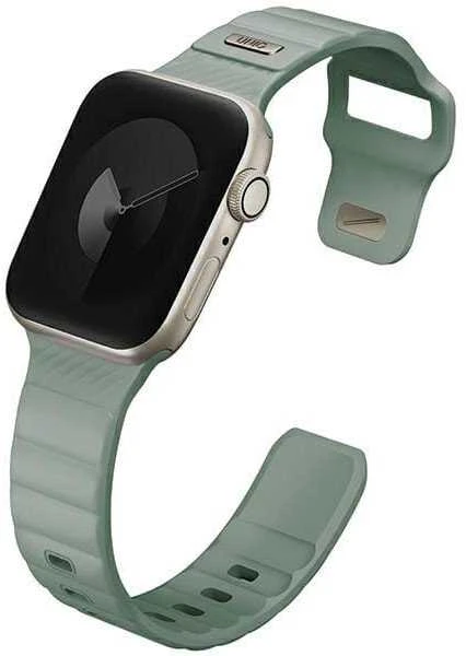 UNIQ Stride Apple Watch Series 1/2/3/4/5/6/7/8/9/SE/SE2/SE3 38/40/41mm FKM Rubber apyrankė Mint/Ice