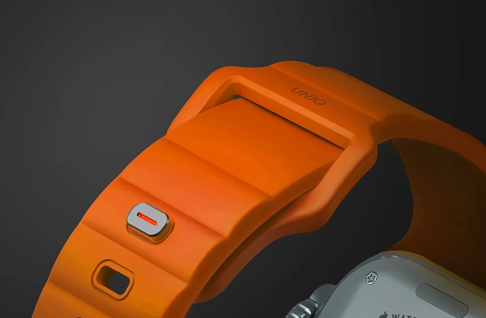 UNIQ apyrankė Stride Apple Watch Series 1/2/3/4/5/6/7/8/9/SE1/2/3/Ultra1/2/3 42/44/45/49mm FKM Rubber