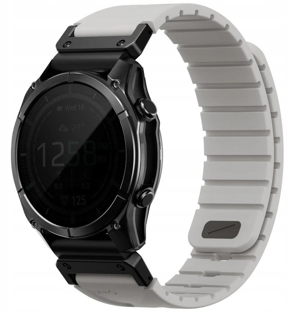 UNIQ Fluo x Smart-Fit apyrankė for Garmin 22mm pilkos spalvos