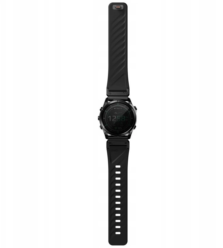 UNIQ Fluo x Smart-Fit apyrankė for Garmin 26mm juodos spalvos