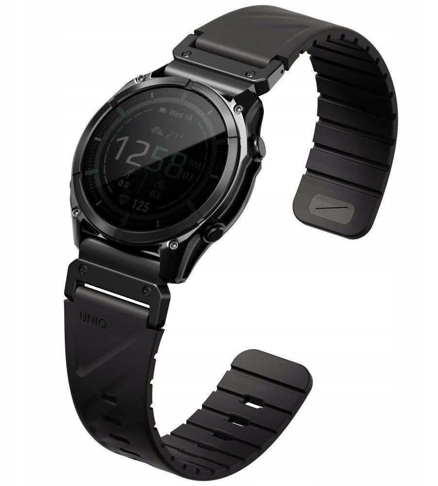 UNIQ Fluo x Smart-Fit apyrankė for Garmin 26mm juodos spalvos