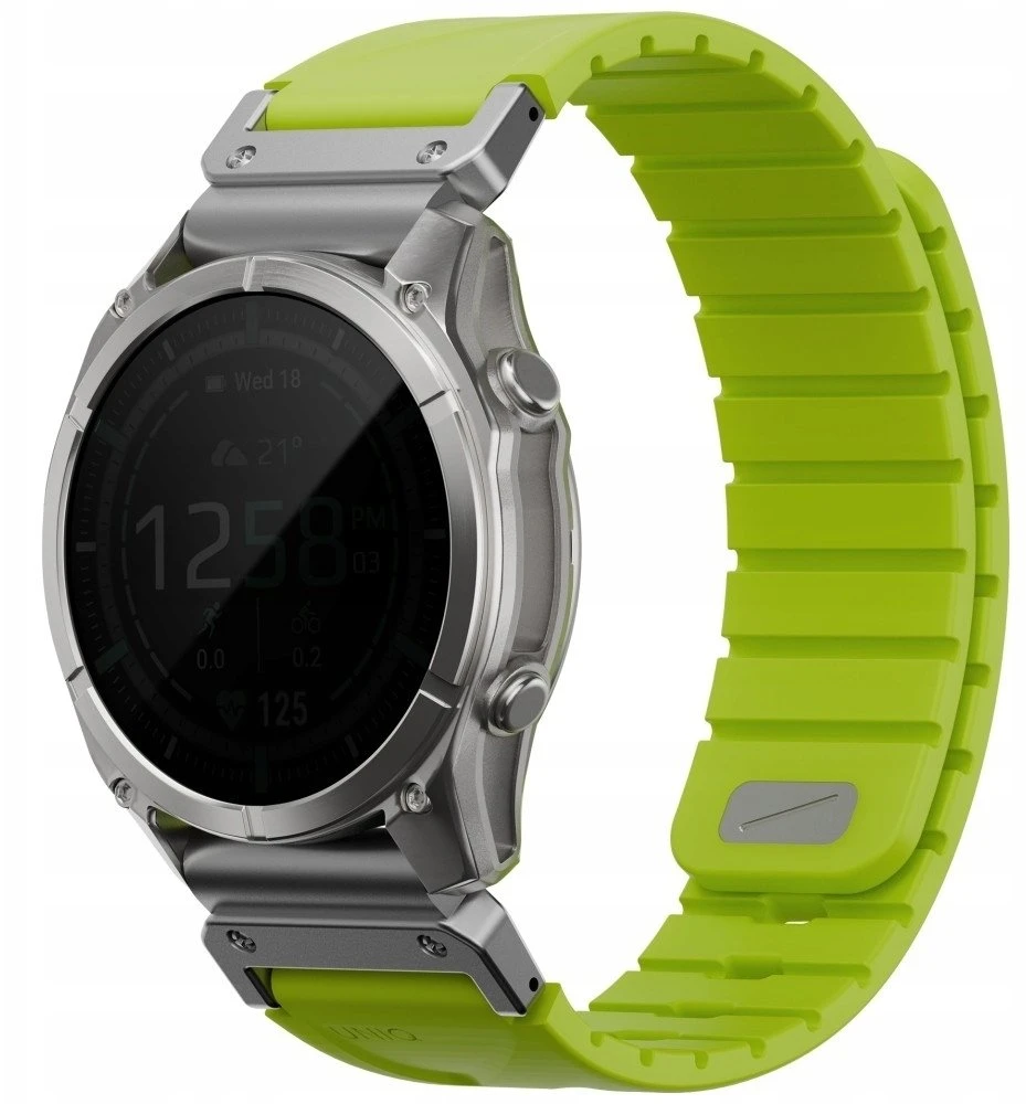 UNIQ Fluo x Smart-Fit apyrankė for Garmin 26mm Lime