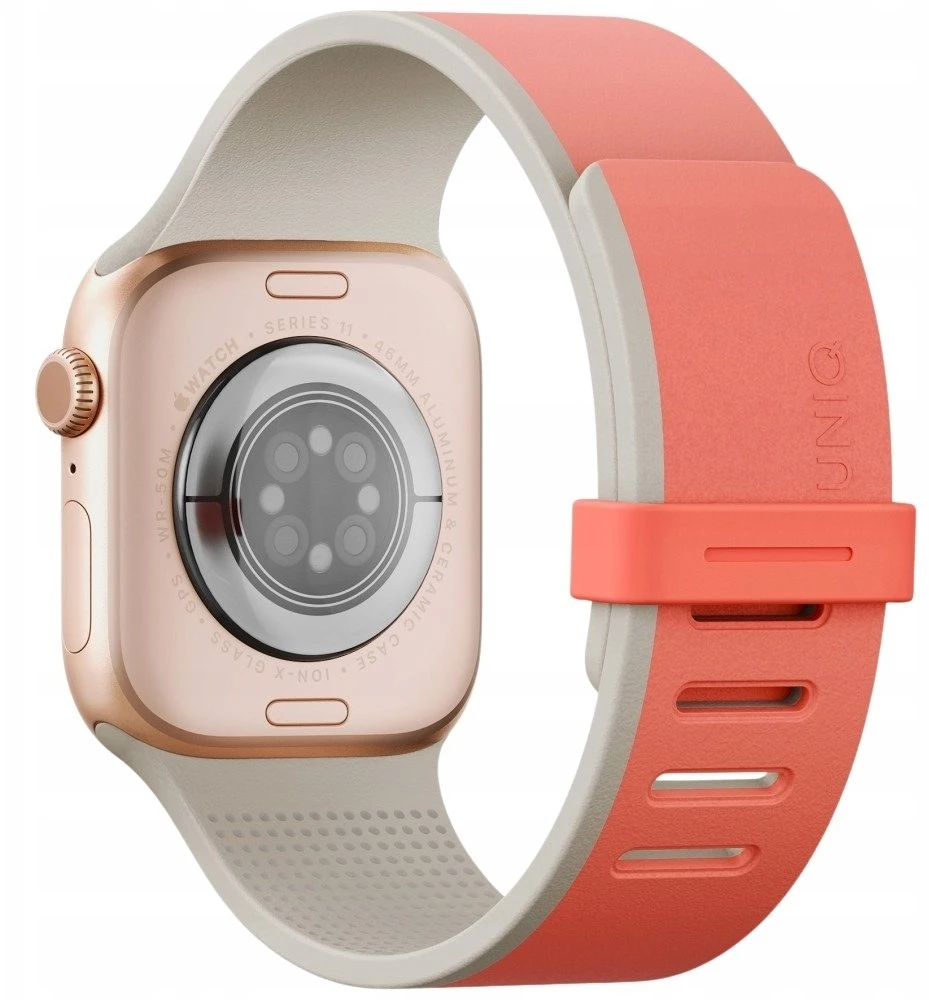 UNIQ laikrodžio apyrankė Revix IV Premium Apple Watch 49/46/45/44mm Edition Reversible Magnetic rožinės spalvos-beige