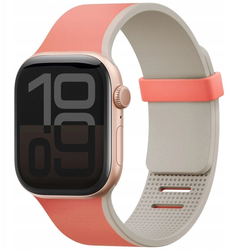 UNIQ laikrodžio apyrankė Revix IV Premium Apple Watch 49/46/45/44mm Edition Reversible Magnetic rožinės spalvos-beige