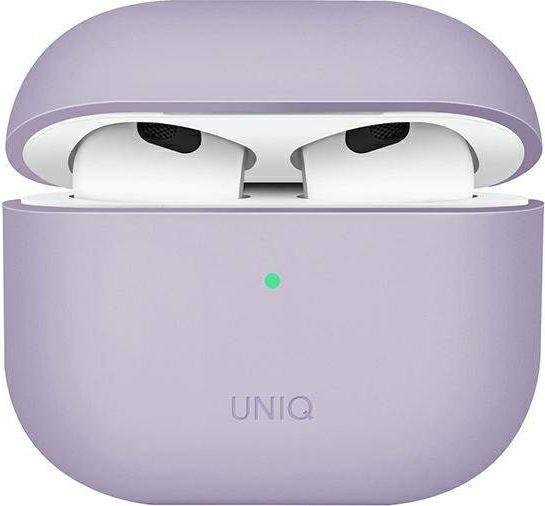 Uniq Lino silikoninis dėklas skirtas AirPods 3 - lavender