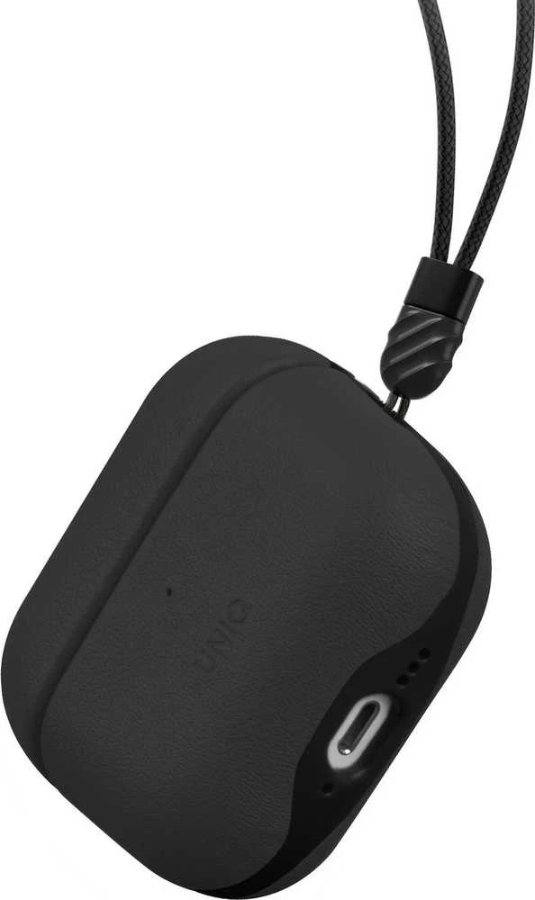 UNIQ dėklas Lyden DS AirPods 4 dallas juodos spalvos