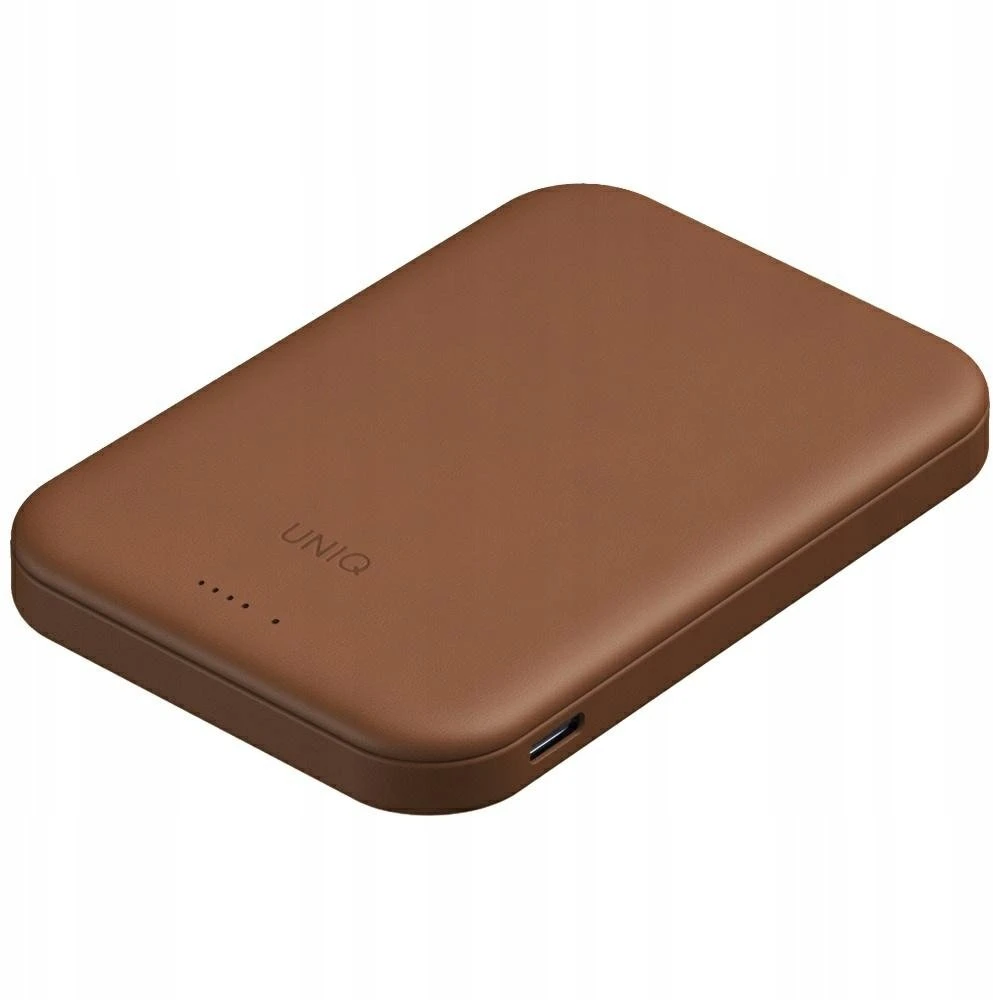 „Uniq Lyden Lexa Magnetic 5000mAh PD USB-C MagSafe“ išorinė baterija – ruda