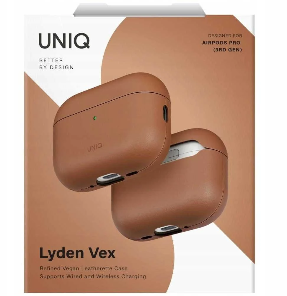 „Uniq Lyden Vex“ dėklas, skirtas „AirPods Pro 3“ – rudas